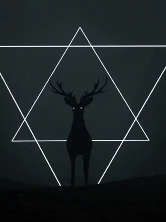 Олень в треугольнике