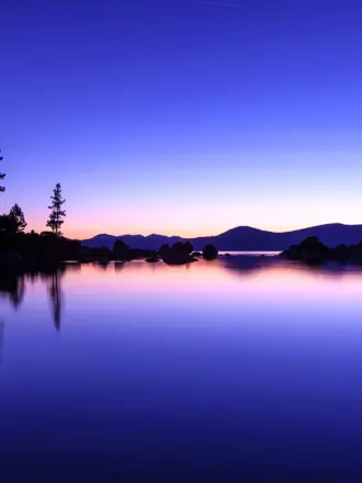 Озеро вечером