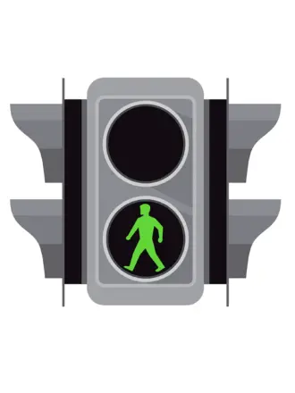Пешеходный светофор вектор