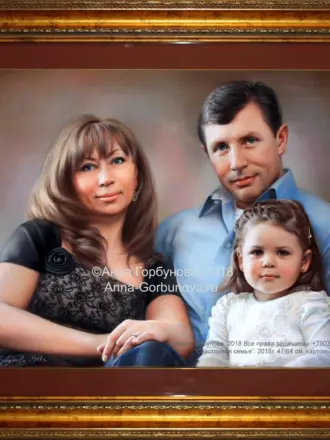 Портрет пастелью Анна Горбунова