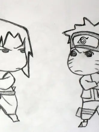 Рисунки для срисовки лёгкие аниме Наруто