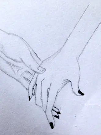 Руки карандашом для срисовки