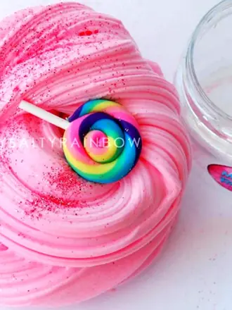 СЛАЙМ флаффи Радужный