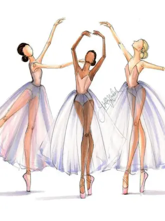 Стилизованные балерины