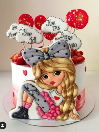 Торт девочка