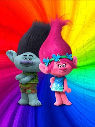 Тролли Розочка и Цветан