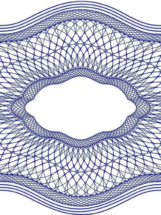 Защитная сетка гильош вектор