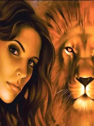 Женщина львица