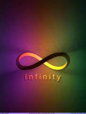 Знак бесконечности на фоне